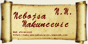 Nebojša Makunčević vizit kartica